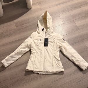 Women's Cream Hooded Jacket